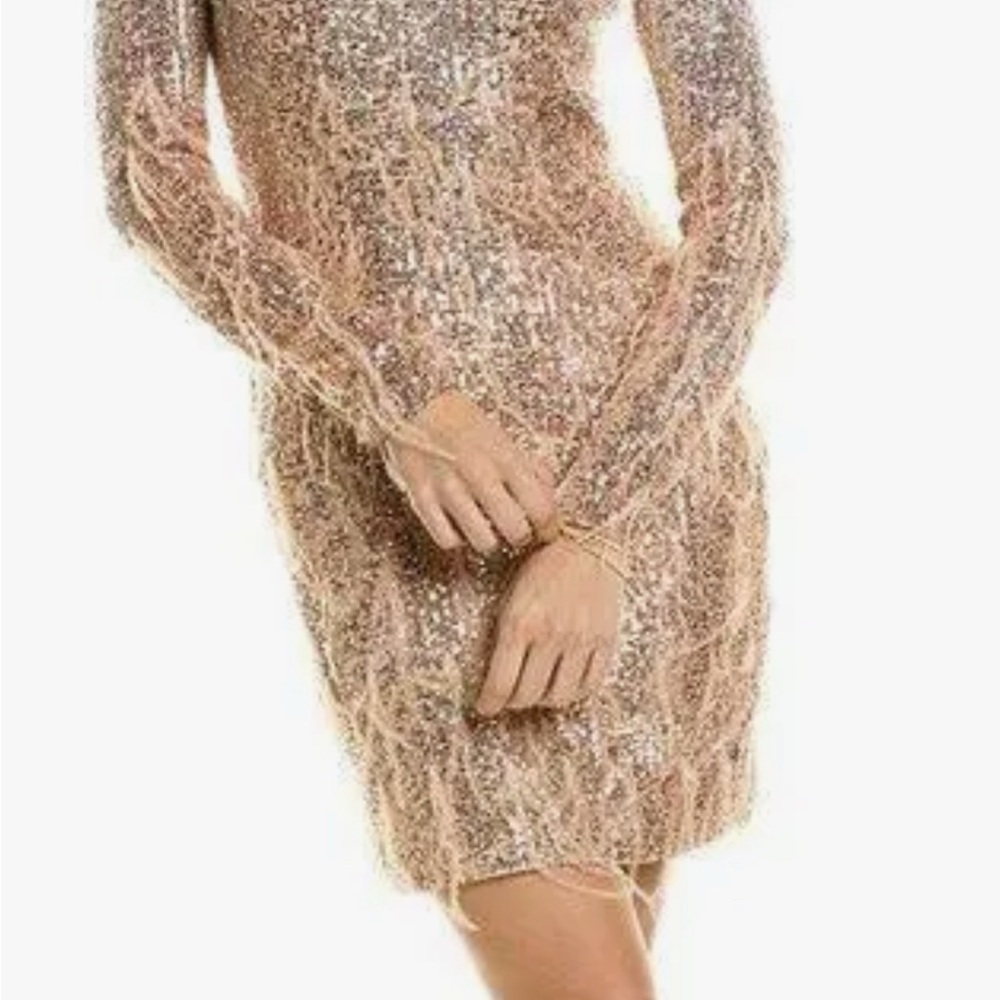 Le Superbe Babylon twiggy Elegant Sequin Dress size large - Picture 6 of 11